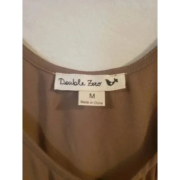 Double Zero Brown Hi low Tank Top - Picture 6 of 6